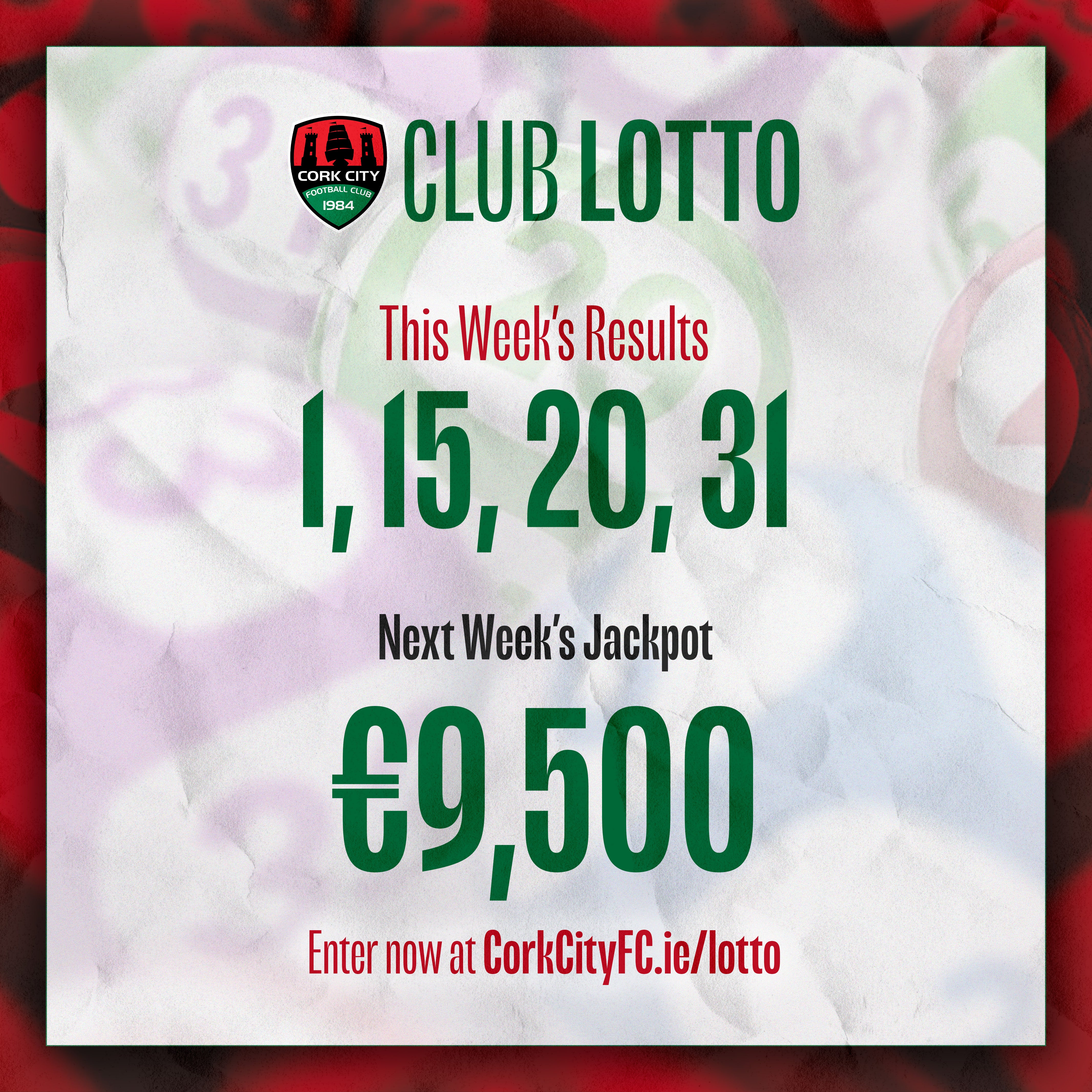 Club Lotto Results: Monday 8 January