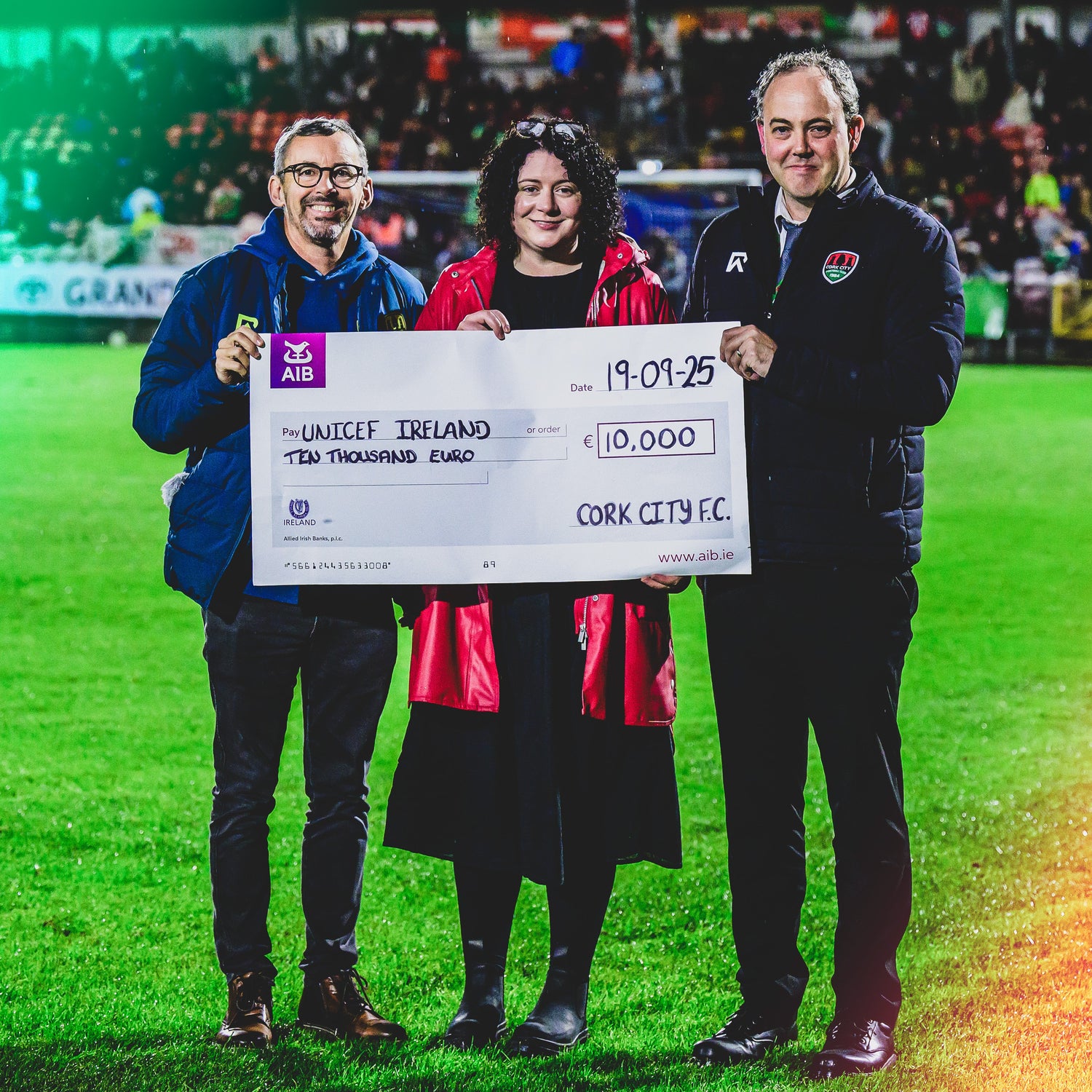Cork City FC Donate €10,000 to UNICEF for Gaza Aid