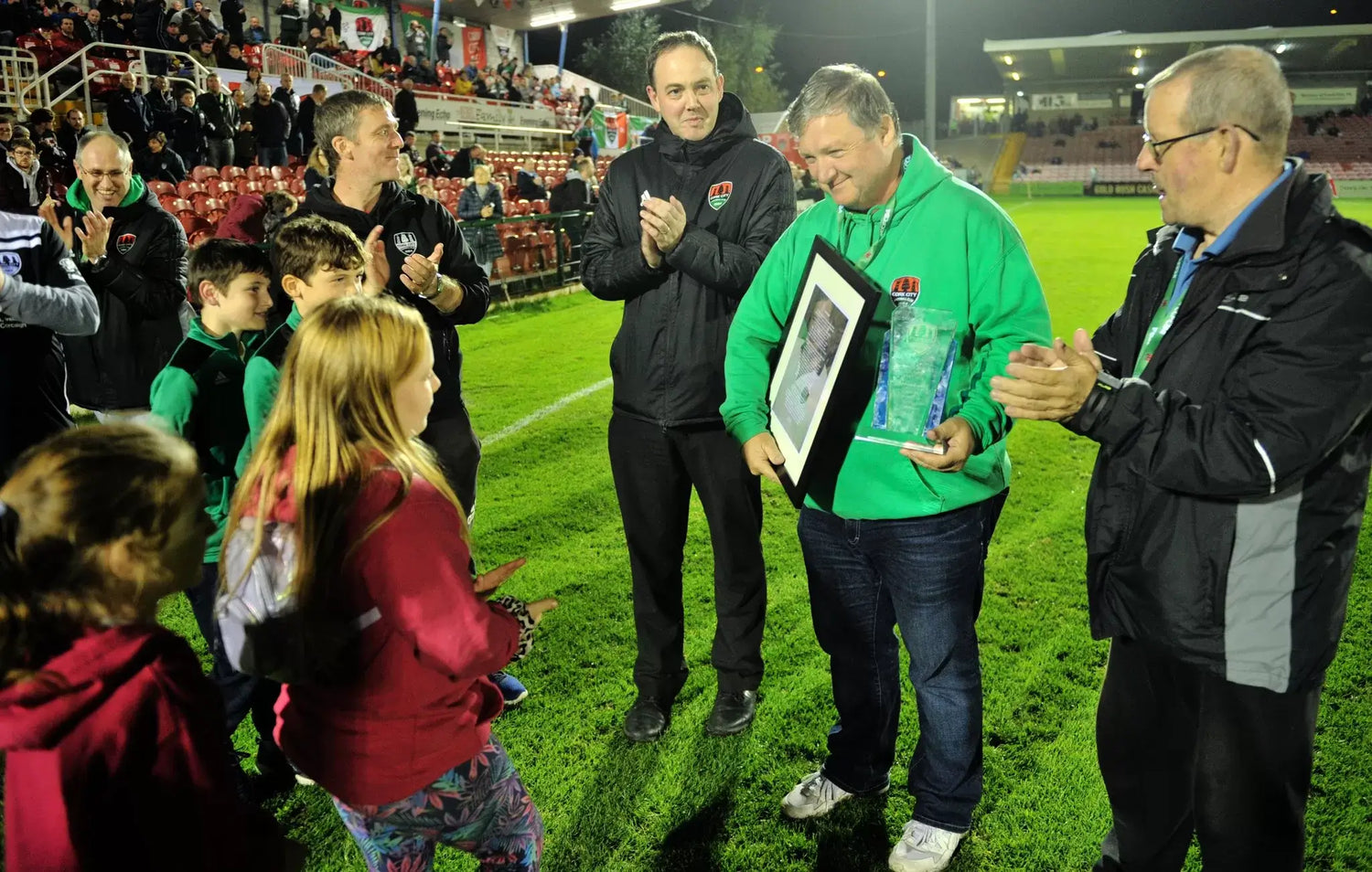 Minutes Applause for John Kennedy during Shelbourne match