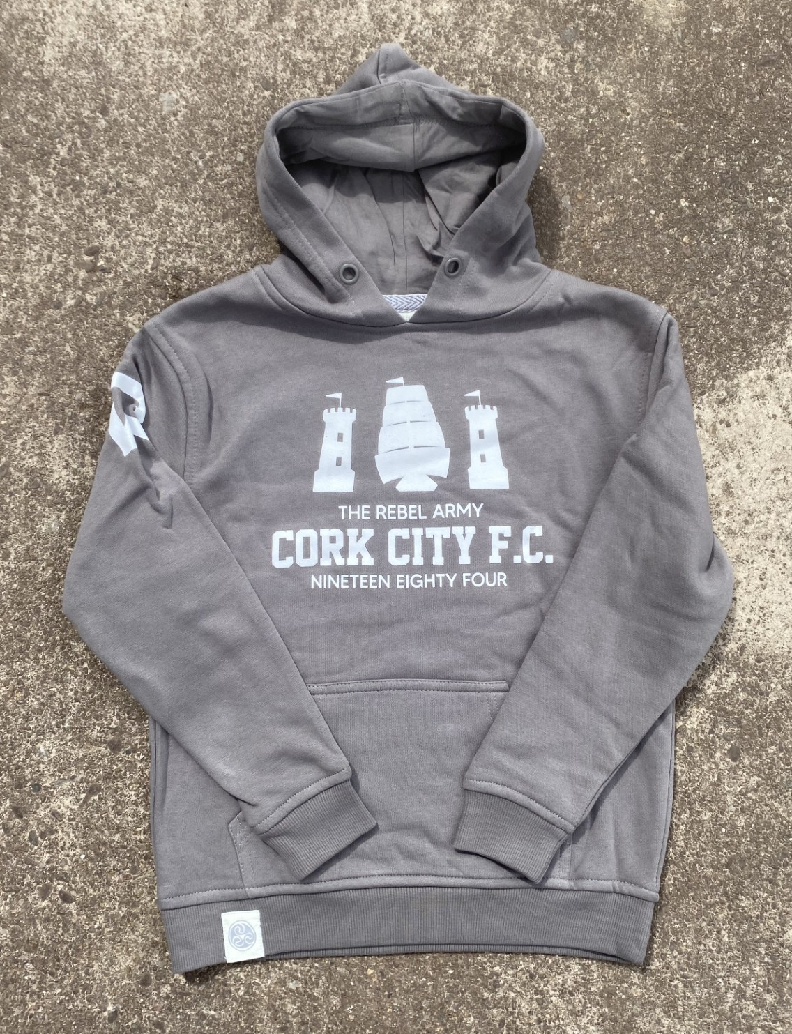 CCFC - Kids Crest Hoody - Grey