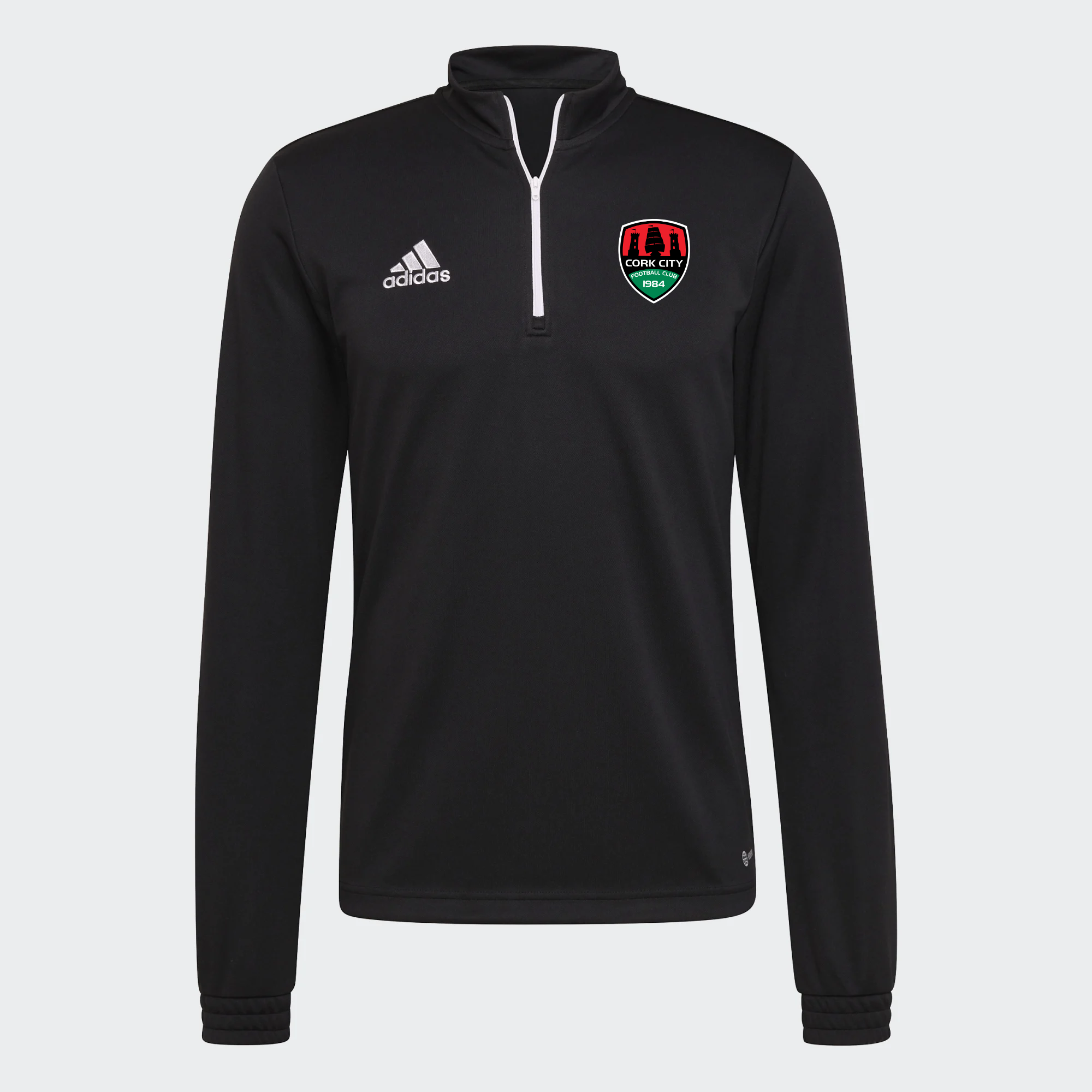 Adidas 22 Black Quarter Zip Training Top - Adult