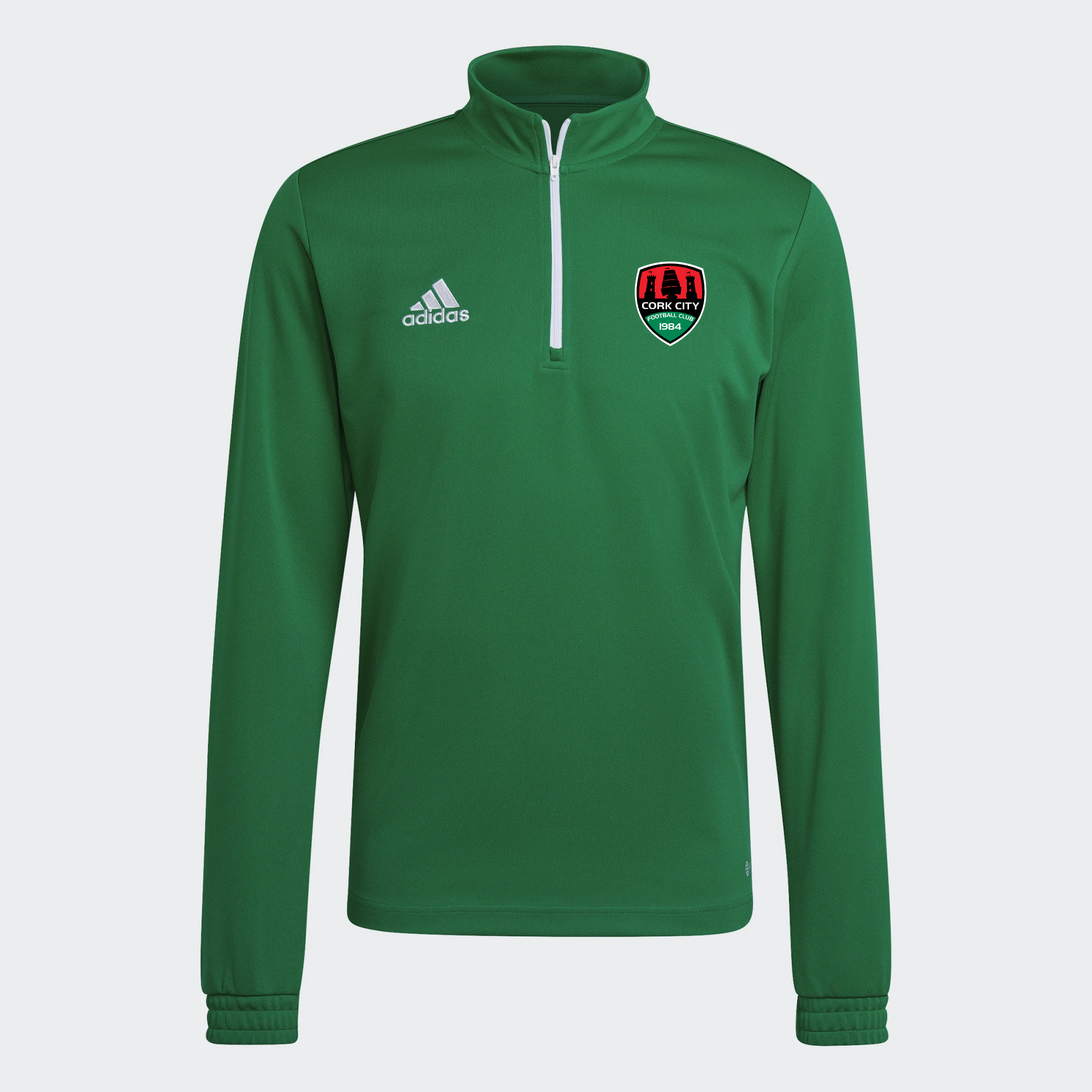 Adidas 22 Green Quarter Zip Training Top