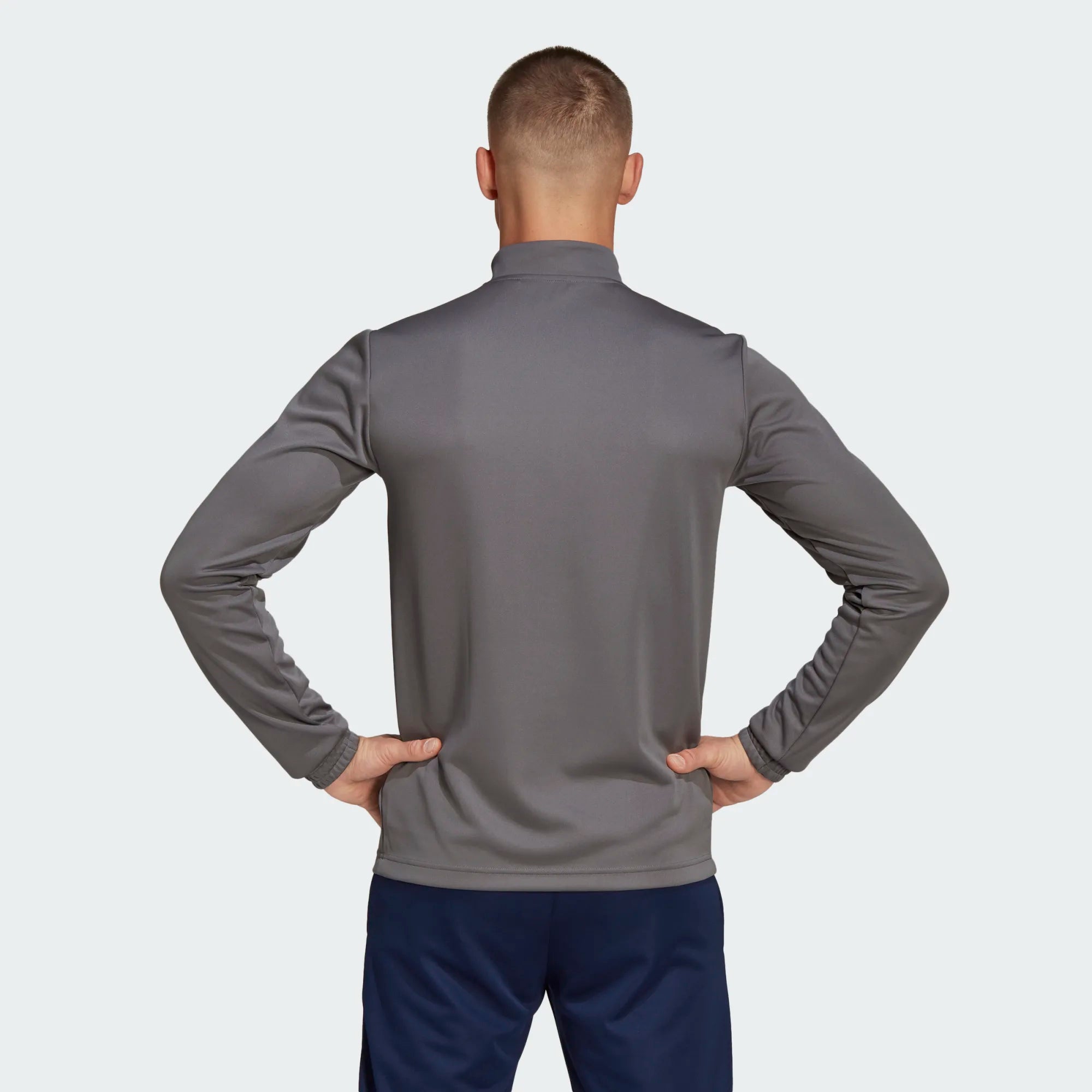 Adidas 22 Grey Quarter Zip Training Top - Kids / Youth