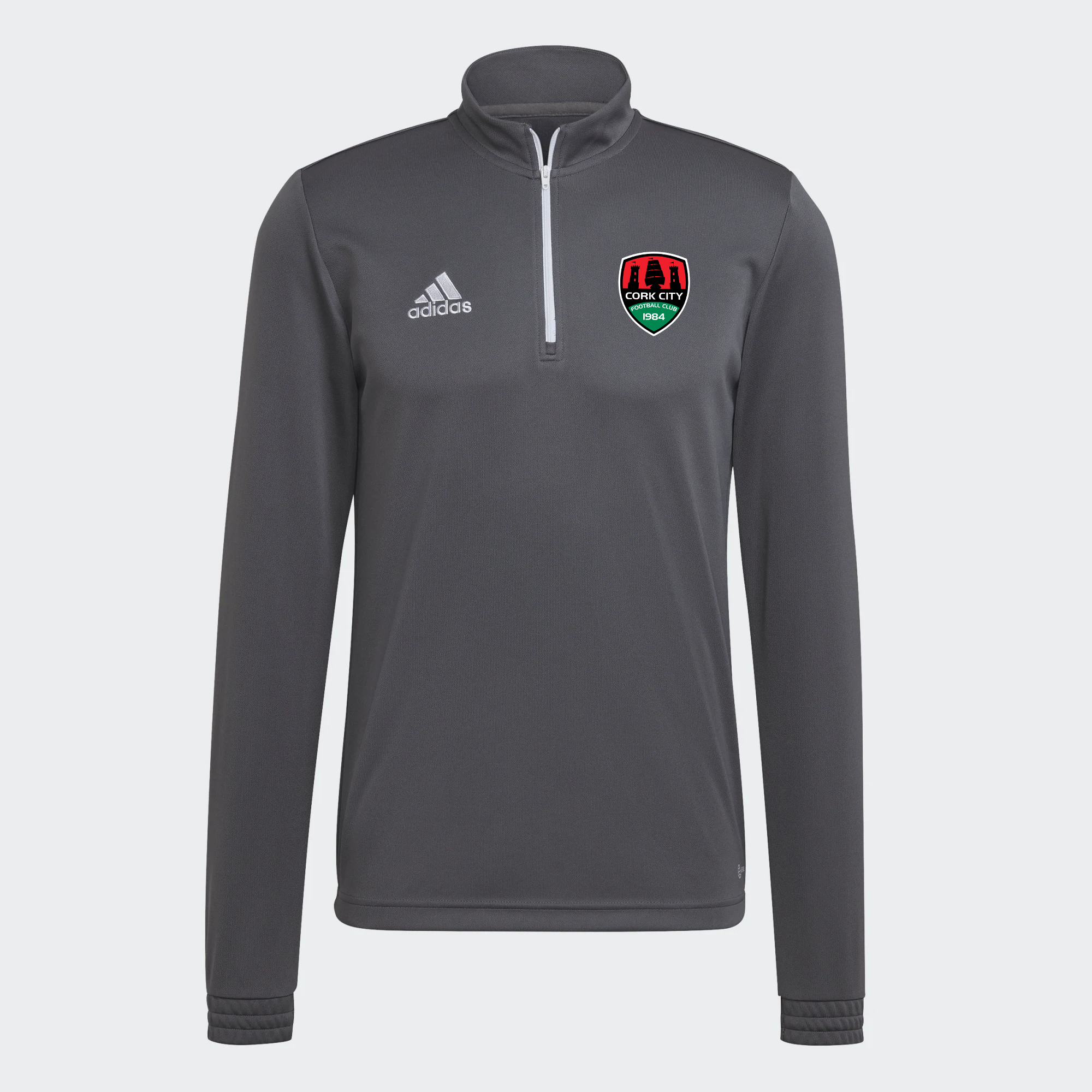 Adidas 22 Grey Quarter Zip Training Top - Kids / Youth