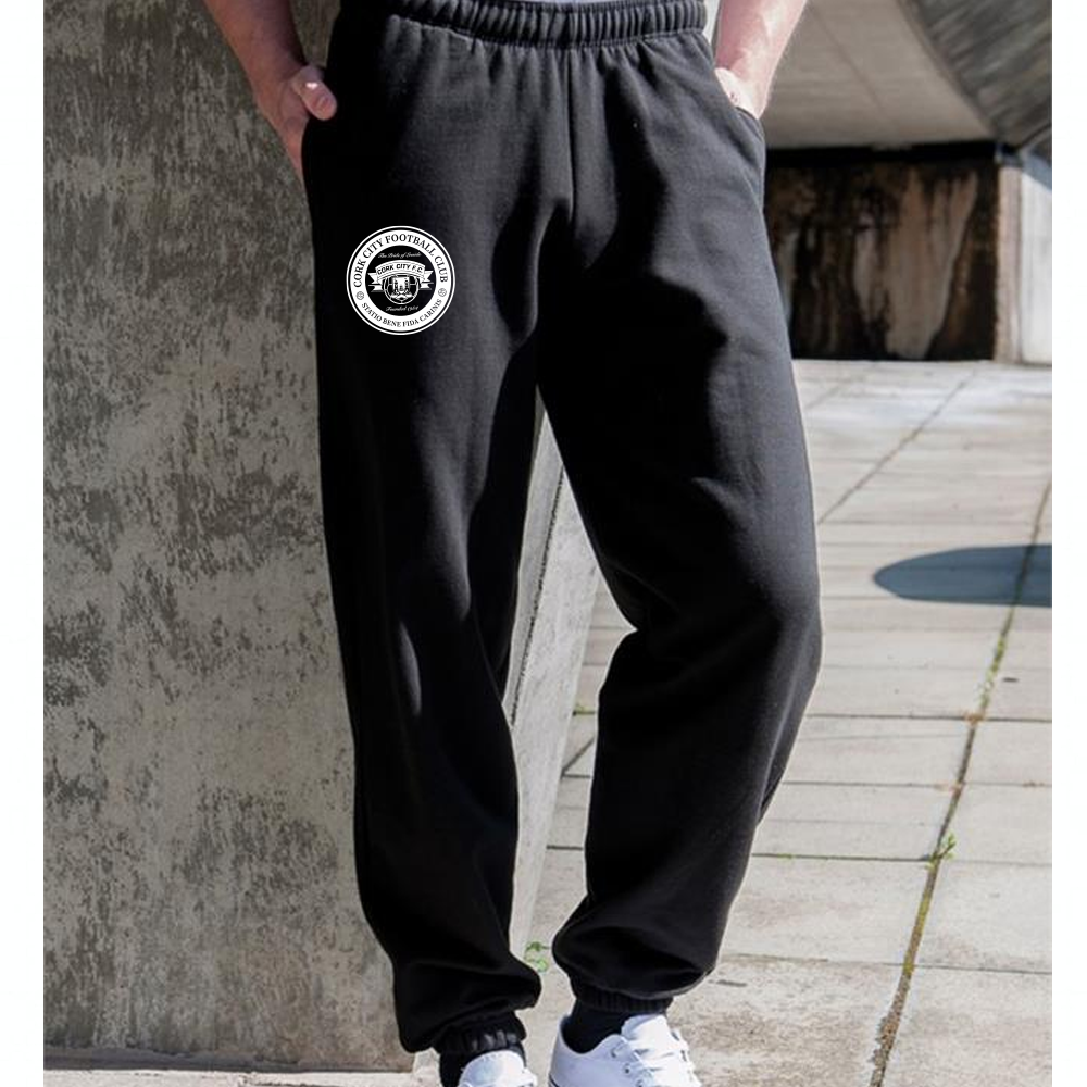 Retro 1990s Black Sweatpants