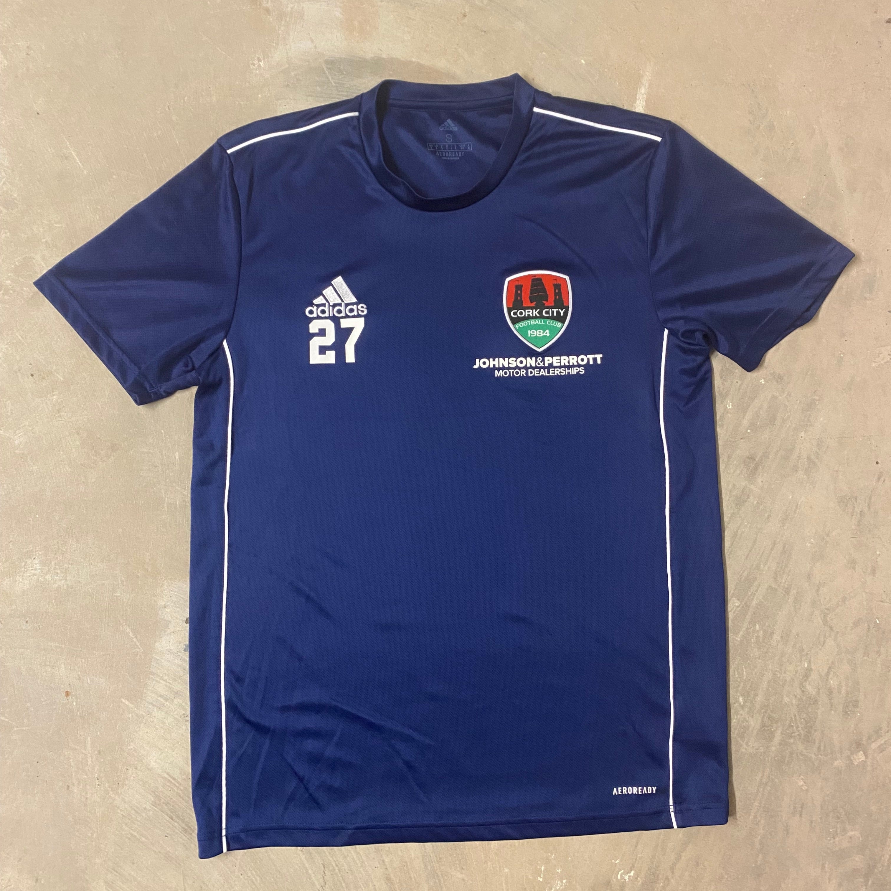 Cork City FC 2022 Warm up Tee - Navy (Match Worn)