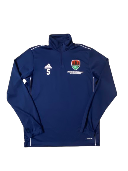Cork City FC 2022 Warm up H/Zip - Navy (Match Worn)