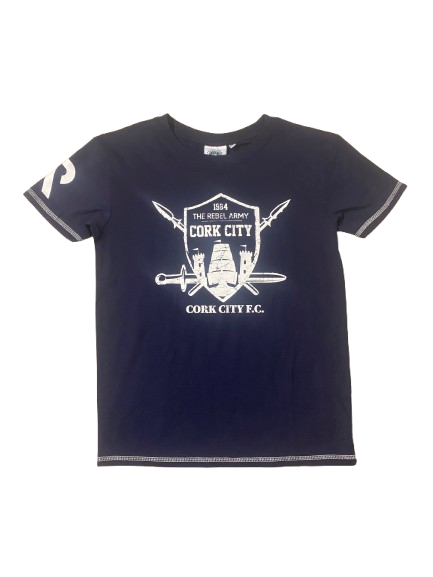 CCFC - Kids Shield Tee - Navy