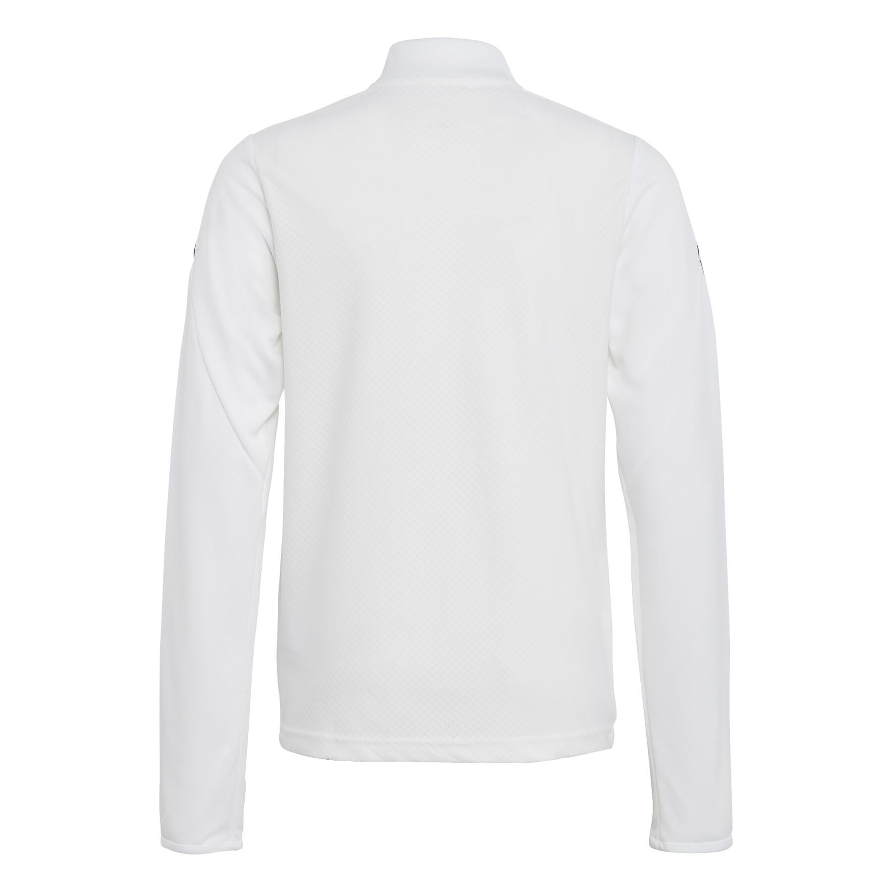 Adidas 23 White Quarter Zip Training Top - Adult