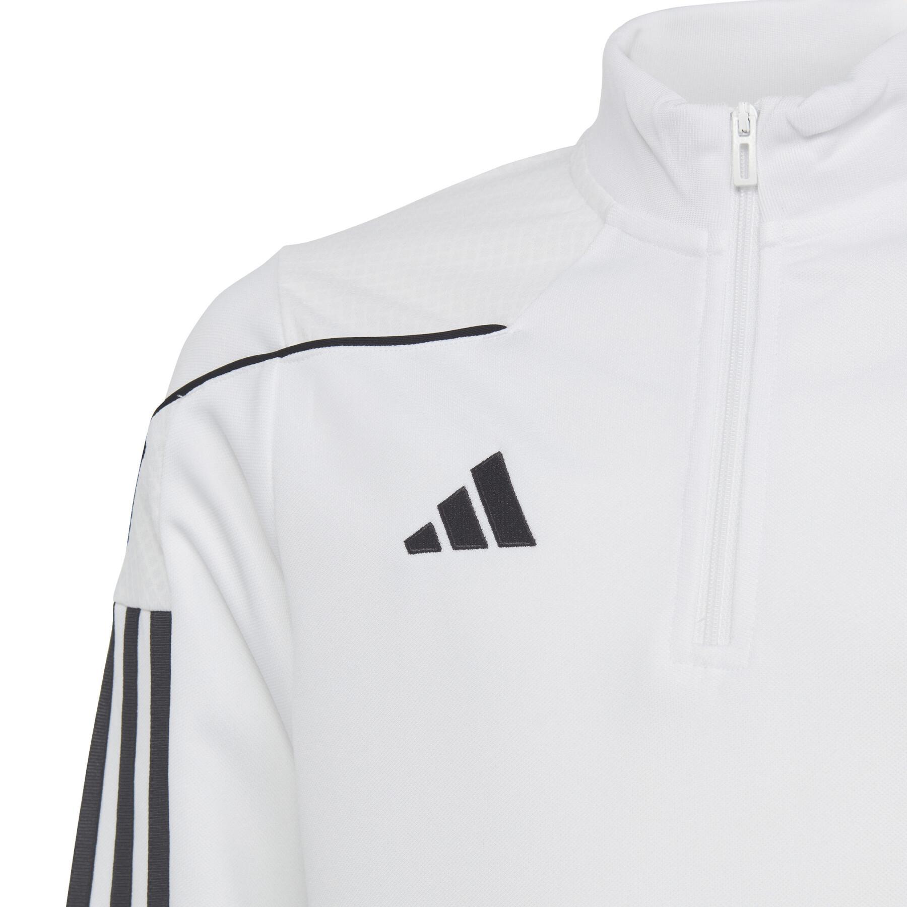 Adidas 23 White Quarter Zip Training Top - Adult