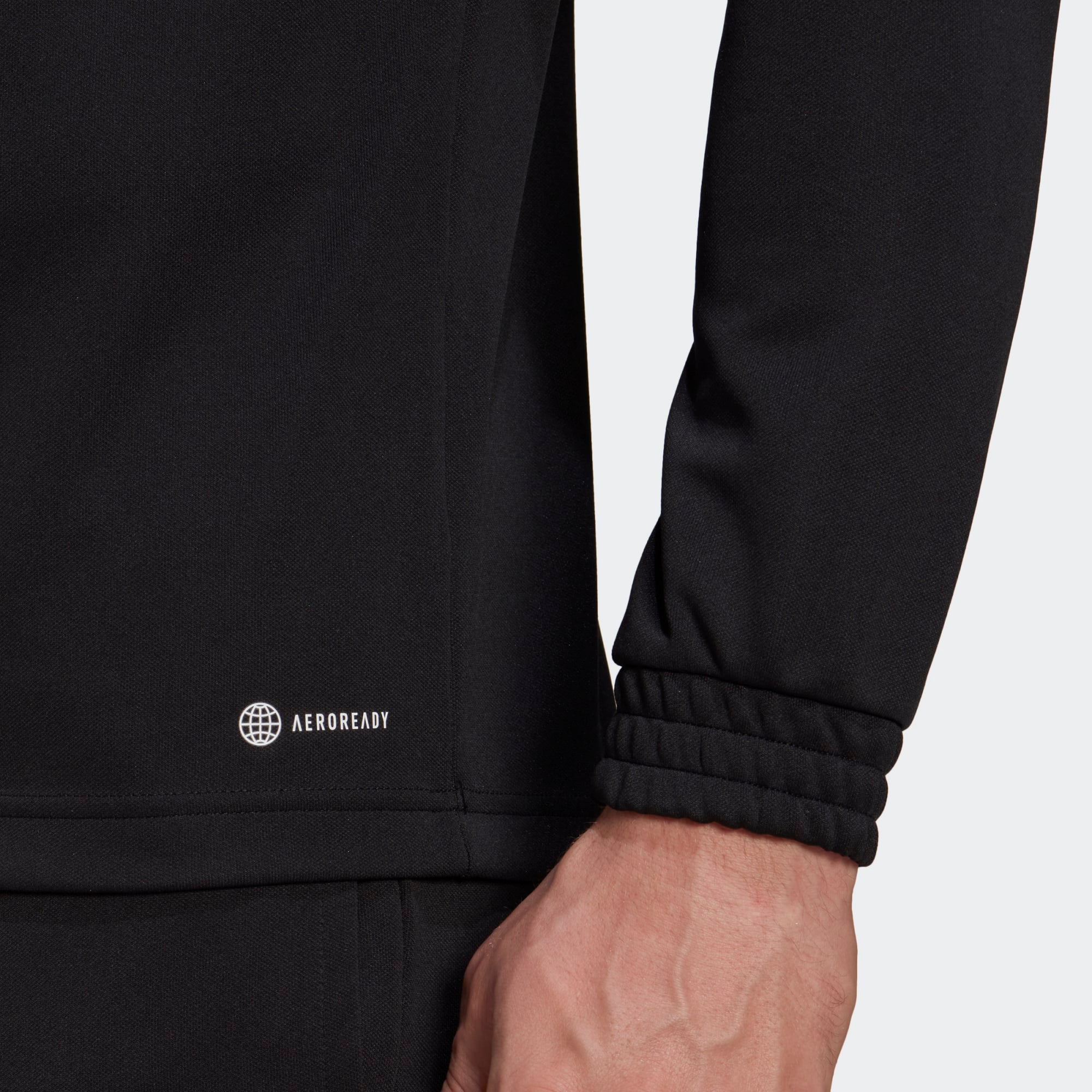 Adidas 22 Black Quarter Zip Training Top Kids Youth